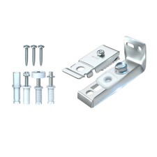 Bi-Fold Closet Door Hardware Kit with Spring Loaded Pivots and Roller Guide