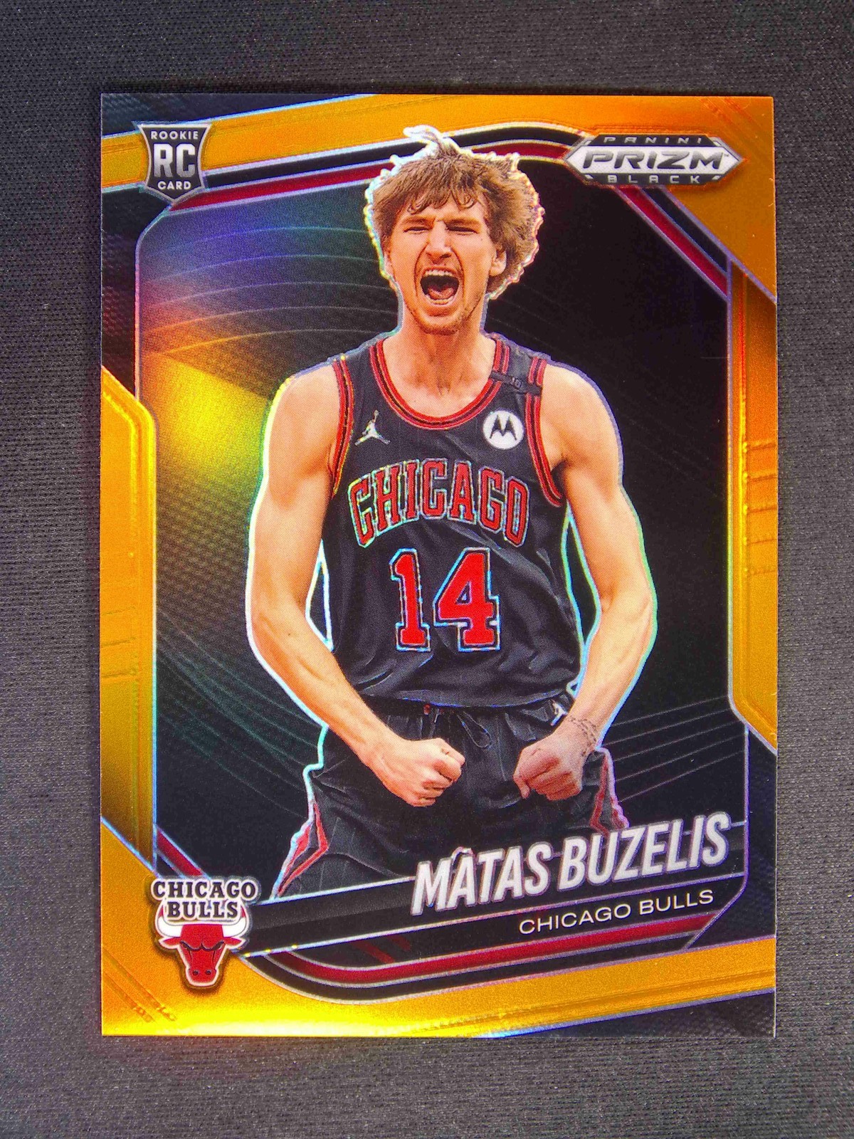 2024-25 Panini Prizm Black Matas Buzelis #41 RC Rookie Orange /49
