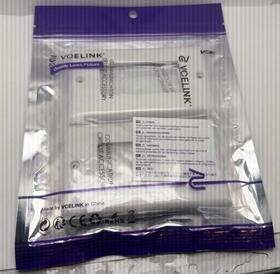 Vcelink 2 Pack Brush Wall Plate Single Gang White: 7A1