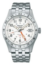 *BRAND NEW* Seiko 5 Sports SKX Field GMT White Dial Stainless Men's Watch SSK059