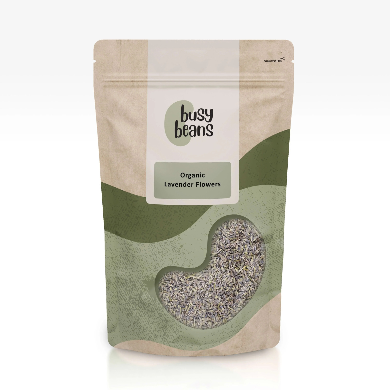 Organic Dried Lavender Flowers -Certified Organic- by Busy Beans Organic (100g)