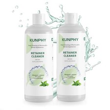 Ultrasonic Retainer Cleaner Solution Concentrate - 2 Pack Value Bundle, Profe...