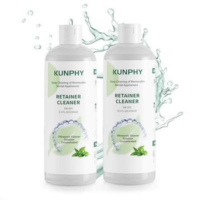 Ultrasonic Retainer Cleaner Solution Concentrate - 2 Pack Value Bundle, Profe...