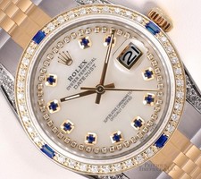 Rolex Datejust 36mm Two-Tone Sapphire Diamond...