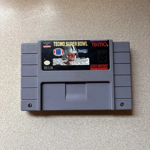 Tecmo Super Bowl Super Nintendo Game SNES Tested Working See Description