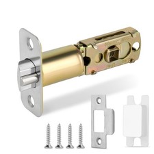 Adjustable Dead Latch 23/8 23/4 Inch 45 Rotation Entry Door Satin Nickel