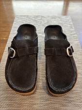 Birkenstock Buckley Women's Black Suede Clog EU 39 US L8/W6 Slip-On Comfort