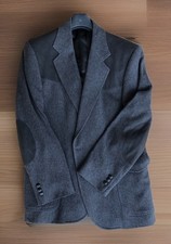 Pendleton Wool Blazer Mens 44 Reg Western Vintage Gray Suede Elbow Patch Jacket