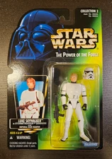 Star Wars Power of the Force Luke Skywalker in Stormtrooper Disguise Figure MOC