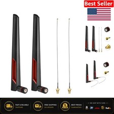 2-Pack Omni-Directional 8dBi Dual Band RP-SMA WiFi Antennas for Xtreme Coverage