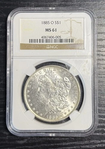 1885-O Morgan Dollar S$1 NGC MS63