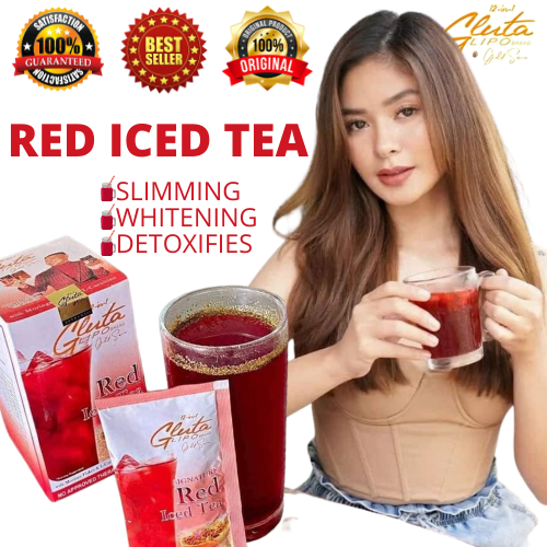 glutathione tea Gluta Lipo Red Iced Tea Skin Whitening & Refreshing Drink