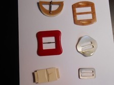 VINTAGE BELT BUCKLES--6 ASSORTED