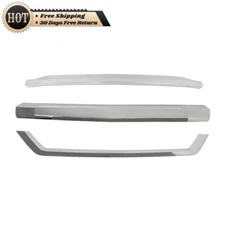 Silscvtt Front Grille Molding Trims Chrome Kit Set For Silverado 1500 2016-2018