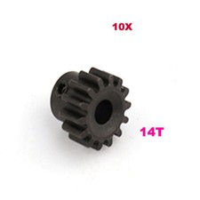 New 1/6 RC Cars DIY Metal Motor Pinion Gear 14T Teeth For RC Toys Black