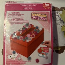 Celebrate Valentine's Day DIY Pom Poms Decorate Your Own Box 101 Pcs Craft