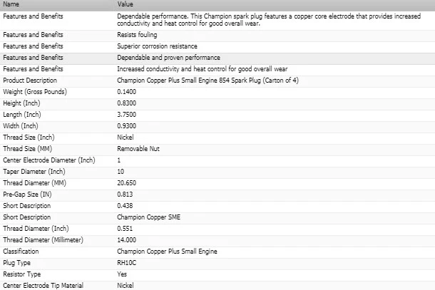 Juego de 6 bujías de cobre Champion nuevas para PLYMOUTH MODELO 1935 PJ Foto 3 de 4