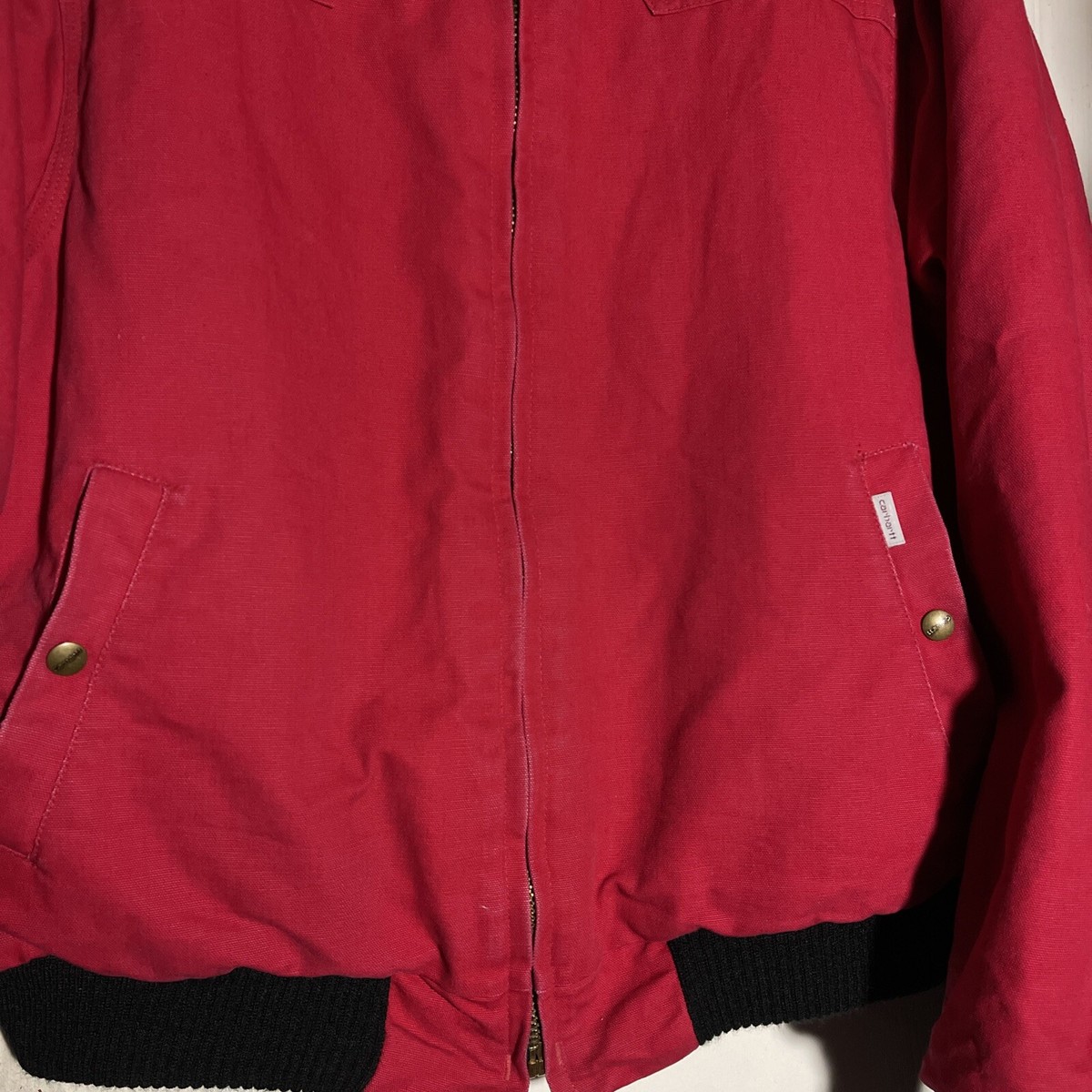 Vintage Carhartt Santa Fe Jacket Quilt Lined USA JQ160 Red Vintage Carhartt Santa Fe Jacket Quilt Lined USA JQ160 Red