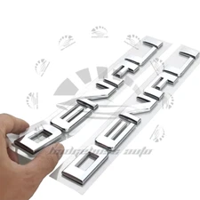 Denali Door Tailgate Letter Nameplate Emblem SUV HD Badge For Sierra 3D Chrome
