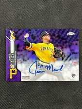 2020 Topps Chrome #RA-JMA James Marvel Rookie Auto Purple Refractor /250 Pirates