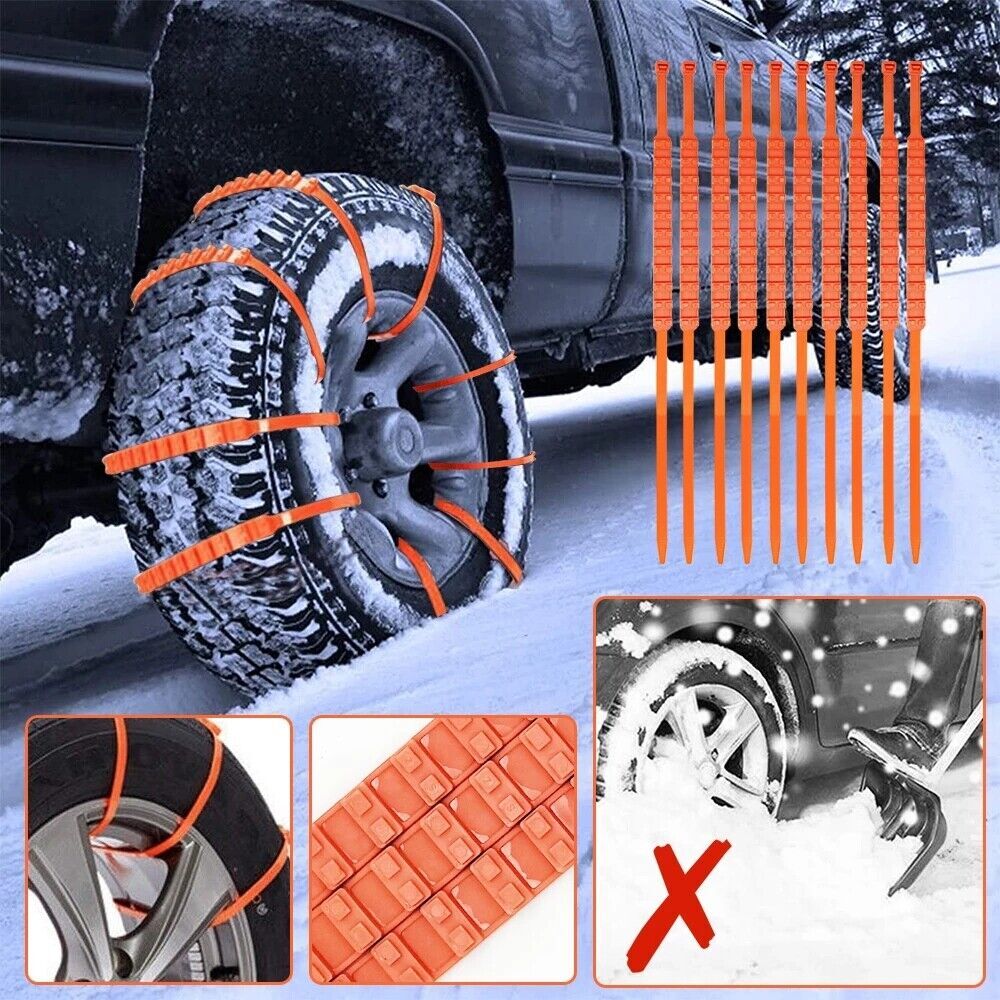 20X Anti-skid Mud Ice Snow Chains Winter Safety For Car SUV Truck