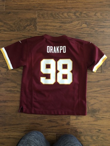 Nike Youth Washington Redskins BRIAN ORAKPO Football Jersey Size 6/7 Large - Picture 5 of 10