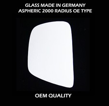 Fits Nissan NV200 2009-2018  Wing Mirror Glass Left Passenger Side Stick On 