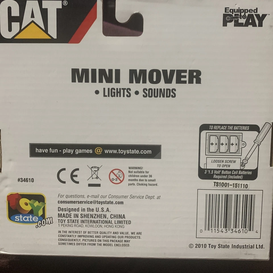 Mini camiones de mudanzas Caterpillar de 5" de goma cansados cargados #34610 Foto 2 de 4