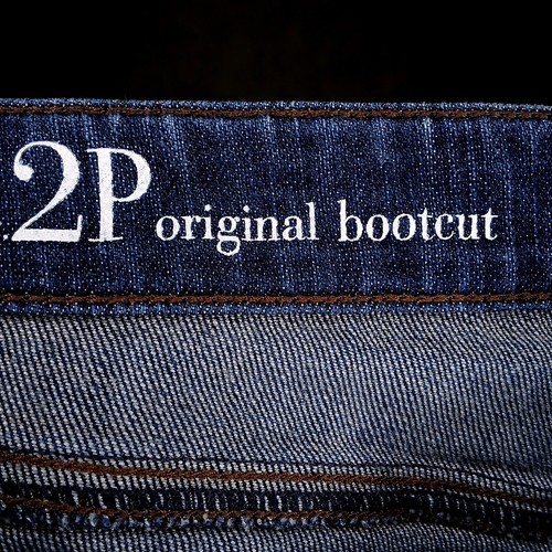 Ann Taylor LOFT womens original bootcut jeans petite 2P stretch low rise dark - Picture 5 of 8