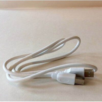 WHITE  - USB A TO USB B - 3' Foot CABLE