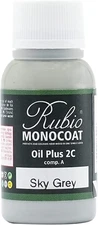 Rubio Monocoat Oil plus Part A, 20 Milliliters, Sky Grey, Interior Wood Stain an