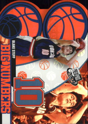 2004 Press Pass Basketball ''Big Numbers'' Insert Cards