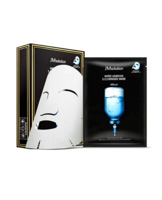 JMsolution Water Luminous S.O.S Ringer Mask Black 10pc + free gift /K-beauty