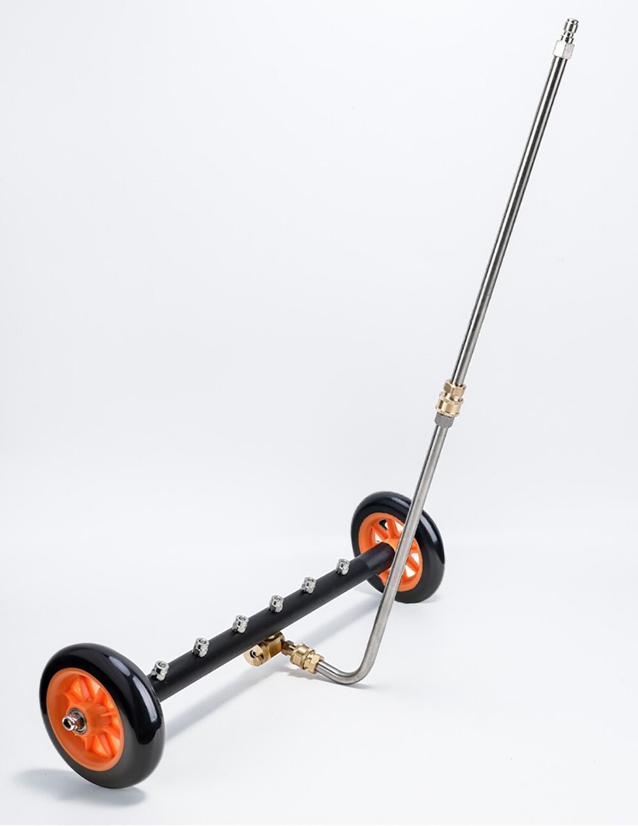 Premium Undercarriage Washer plus Water Broom, Dual-function Surface Cleaner Kit