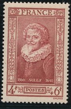 TIMBRE FRANCE 591** Duc de Sully Hommes Célèbres  neuf sans charnière 1943