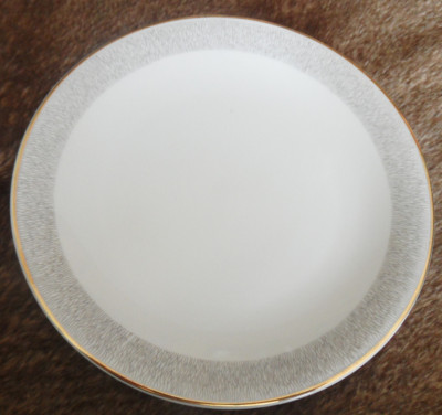 1 Kuchenteller Edelstein Bavaria (20381 ?)  60er Jahre - graues Dekor - 19,5 cm