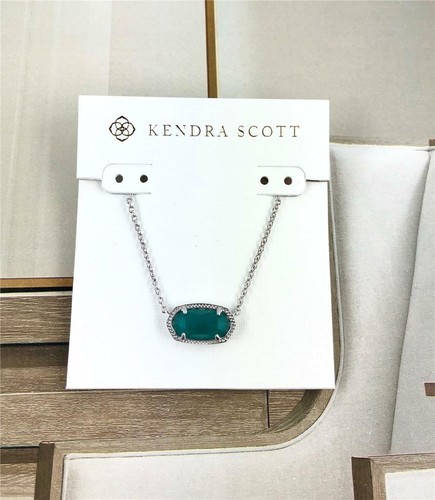NWT Kendra Scott Elisa Green Cat's Eye 