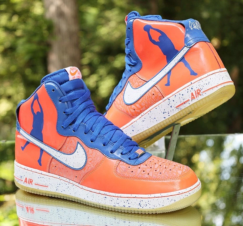 Nike Air Force 1 High CMFT Premium Sheed Men’s Size 13 Orange Blue  624185-800