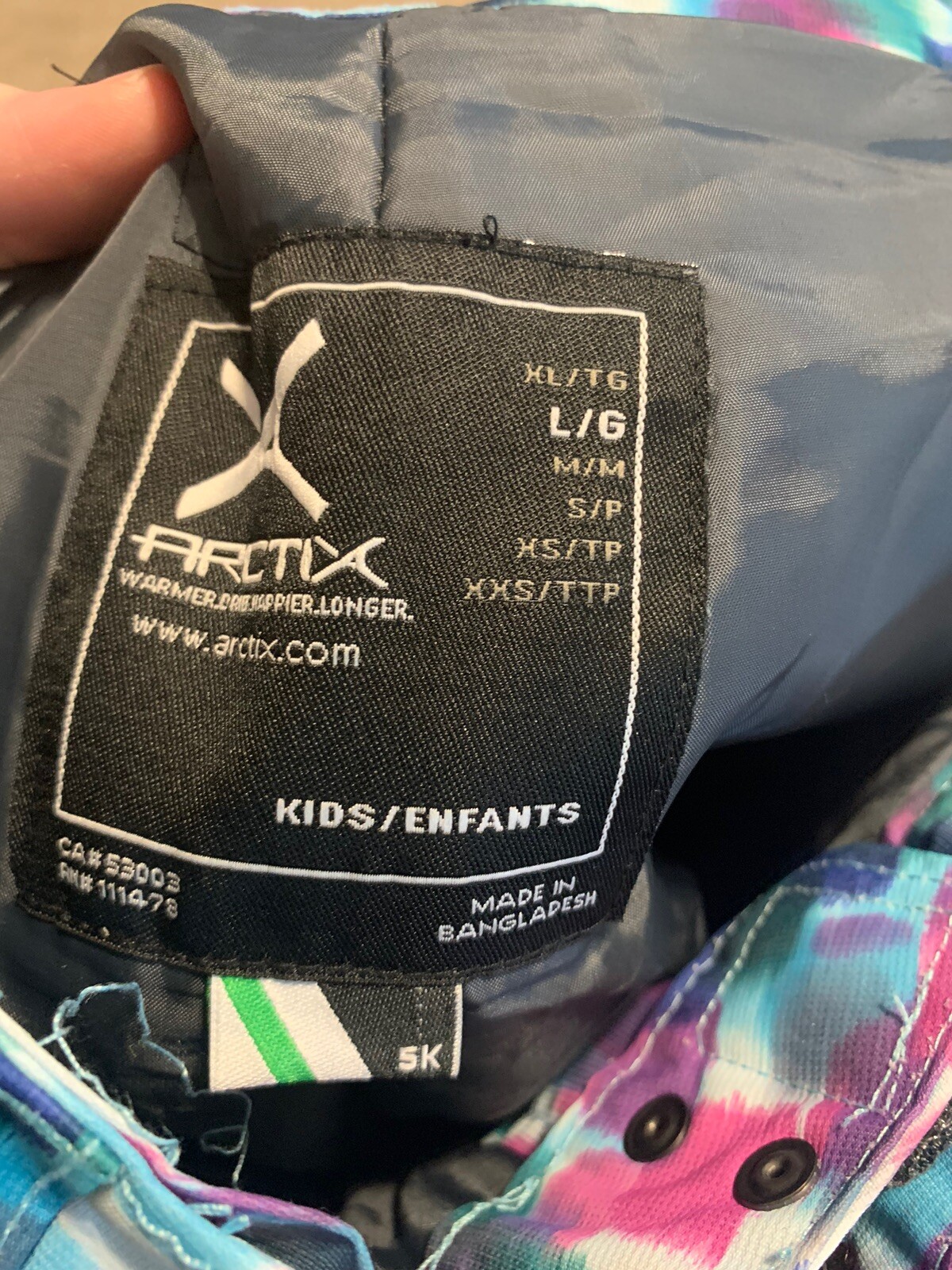 Arctix KIDS Boys Girls SKI SNOW BIBs SnowPants Pants Size Large S039