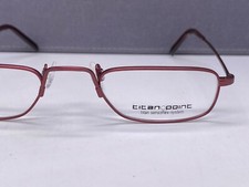 TitanPOINT Eyeglasses Reading Glasses Women Men Red Flex Titanium Brown Rectangular German