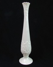 Lenox Woodland Collection Acanthus Leaf Bud Vase 10.75" Ivory White Made in USA