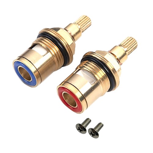 2Pcs Replacement Tap Cartridge Valve Kitchen Basin Mixer Quarter Turn