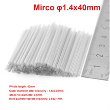 Mirco Dia 1.4m Fiber optic Fusion Splice Protection Sleeve Tube 40mm 1000PCS