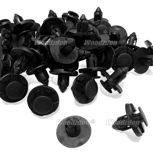 30pcs Plastic Rivets Fasteners Mud Flaps Bumper Fender Push Clips 8mm