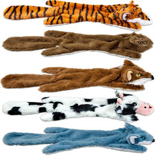 Dog Toys Squeaky Crinkle 5 Pack No Stuffing Plush Dogs Chews Toy for Small Med