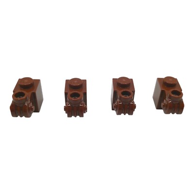 LEGO   parts ''4 x ornament brick 1x1x2 in Reddish Brown'' 6172757 20310