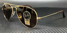 RAY BAN RB3025 001 33 Gold Aviator 55 mm Unisex Sunglasses