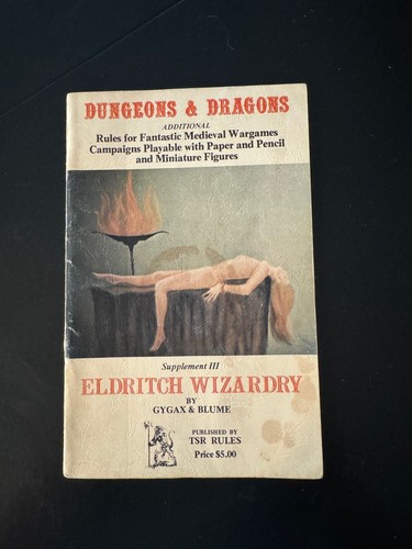 TSR Basic D&D Supplement #3 - Eldritch Wizardry 1st / 1st 1976 Fair AF2 (c) - Picture 1 of 5
