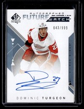 2018-19 SP Authentic Future Watch Autograph Dominic Turgeon Auto 643/999 Detroit