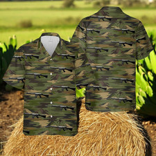 British Army L1A1 Self Loading Rifle Hawaiian Shirt, Casual Shirt For Men